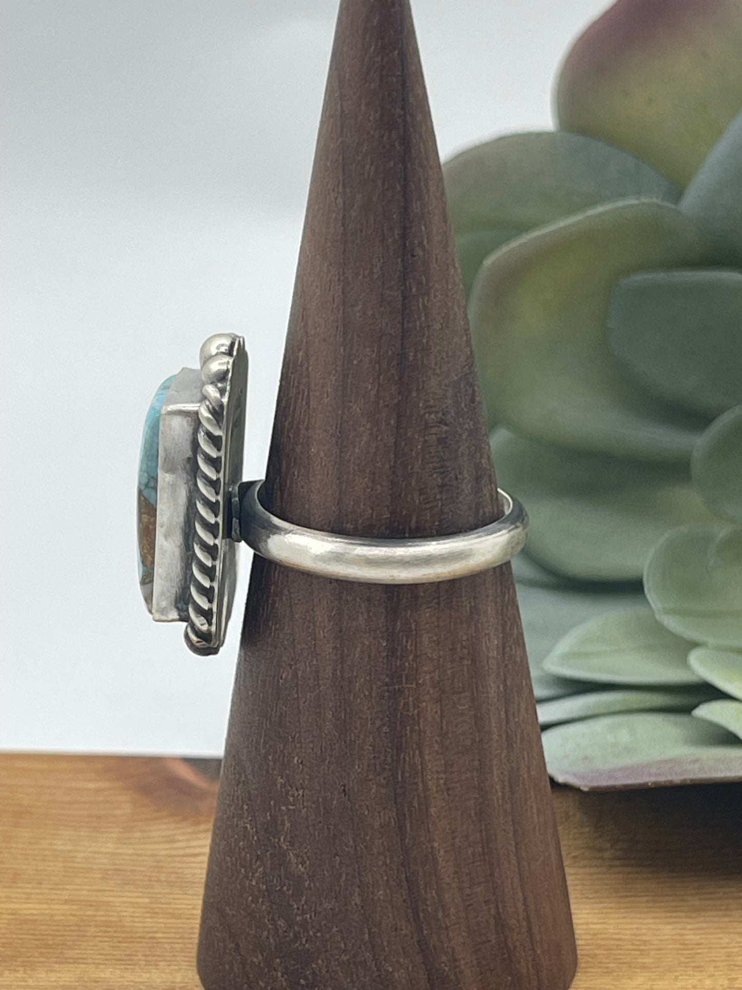 Adjustable Cotton Candy Ring by Johnny Dixon, Navajo