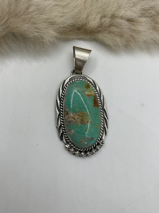 8.4mm Bale Royston Turquoise by John Nelson, Navajo