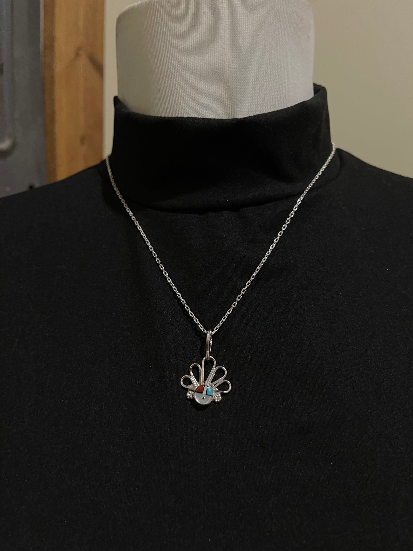 20" Inlay Necklace by Ola Eriacho, Zuni