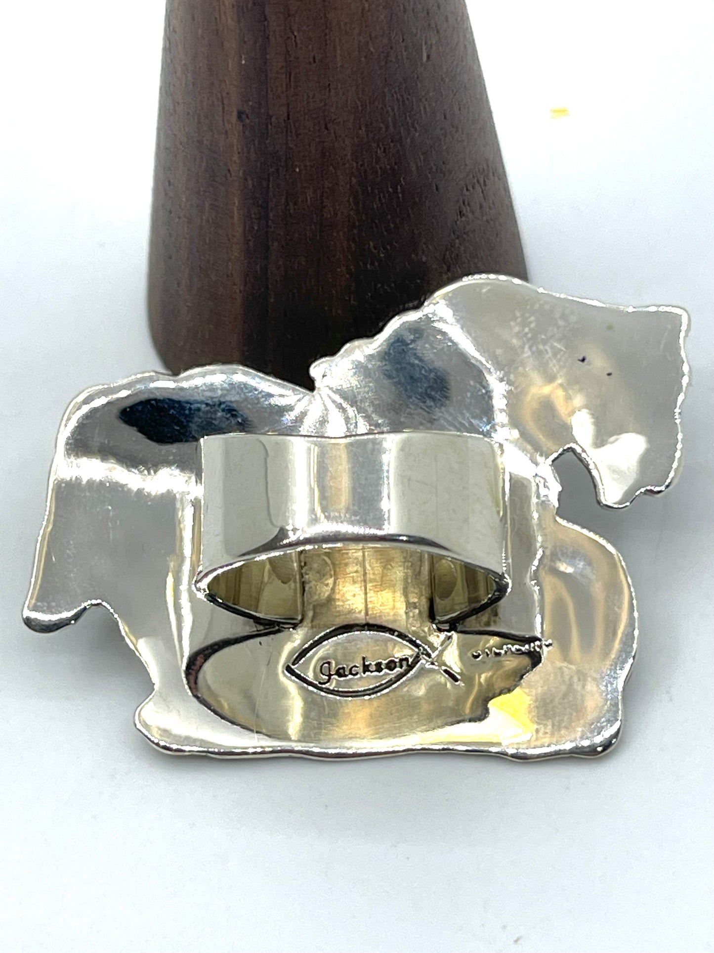 7.5 Sleeping Beauty Horse Ring by Marie Jackson, Navajo