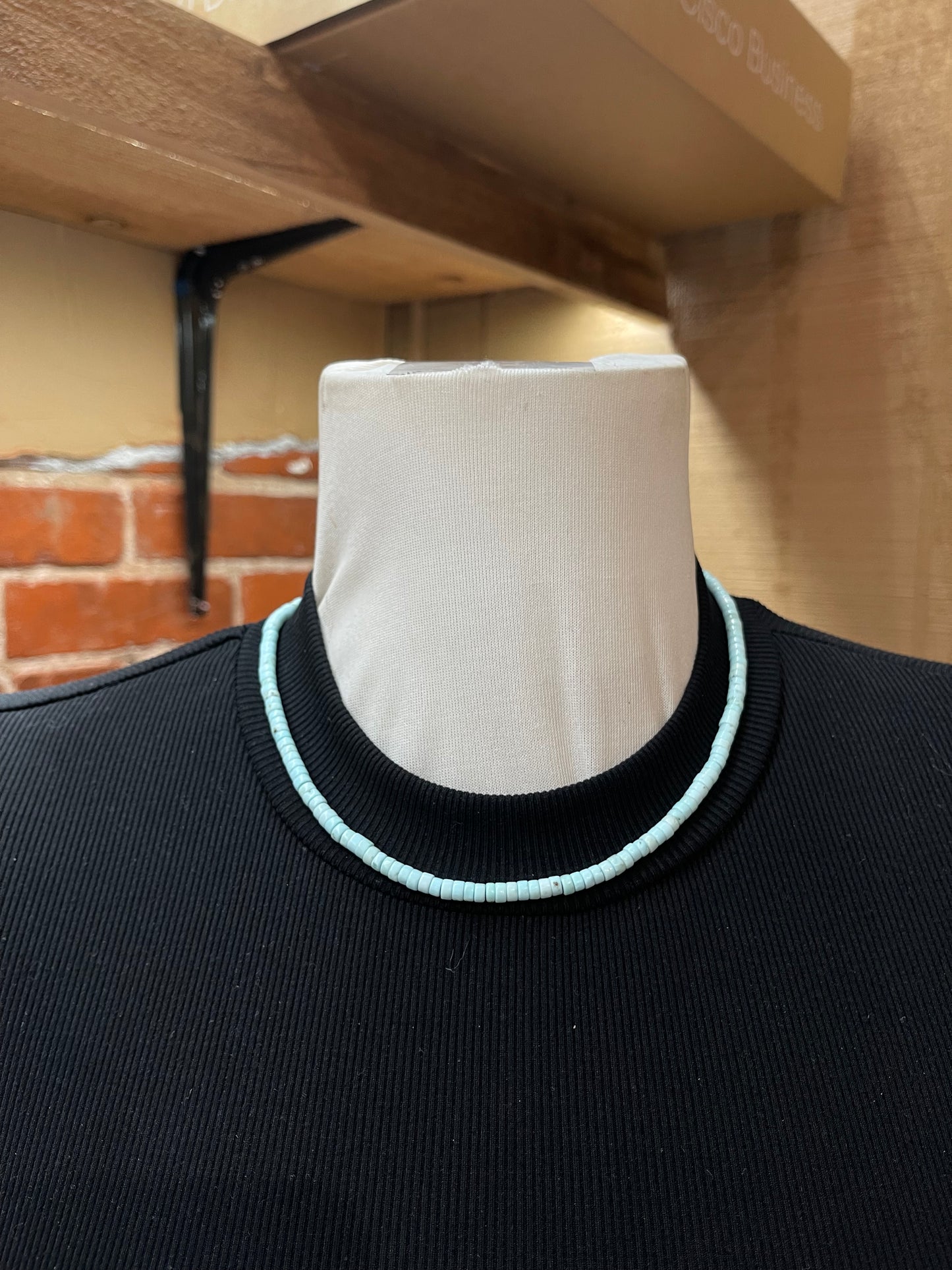 18" 4mm Gragonite Agate Necklace