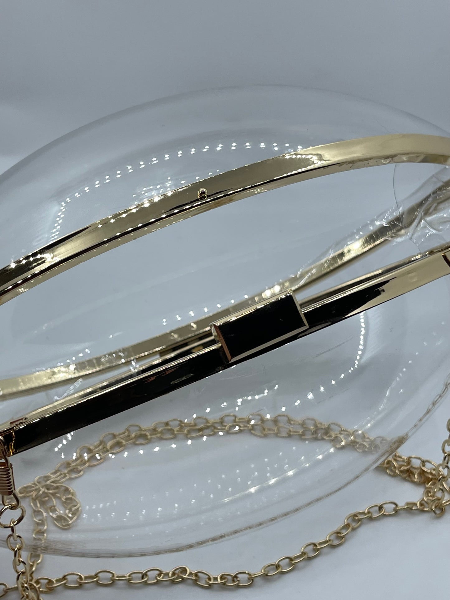 Clear Football Clutch Purse