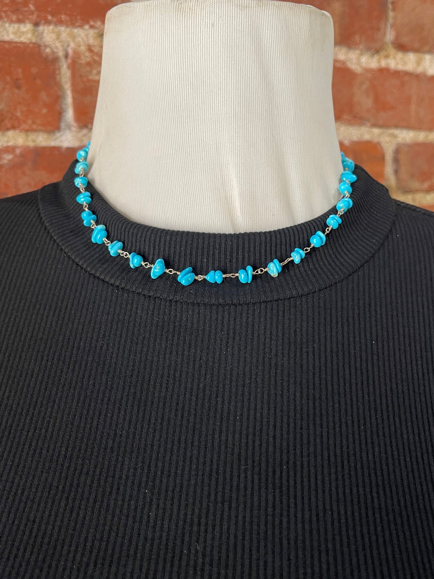 16" Sleeping Beauty Turquoise Necklace
