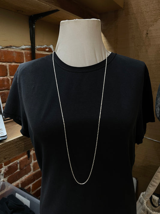 36" Sterling Silver Rope Chain