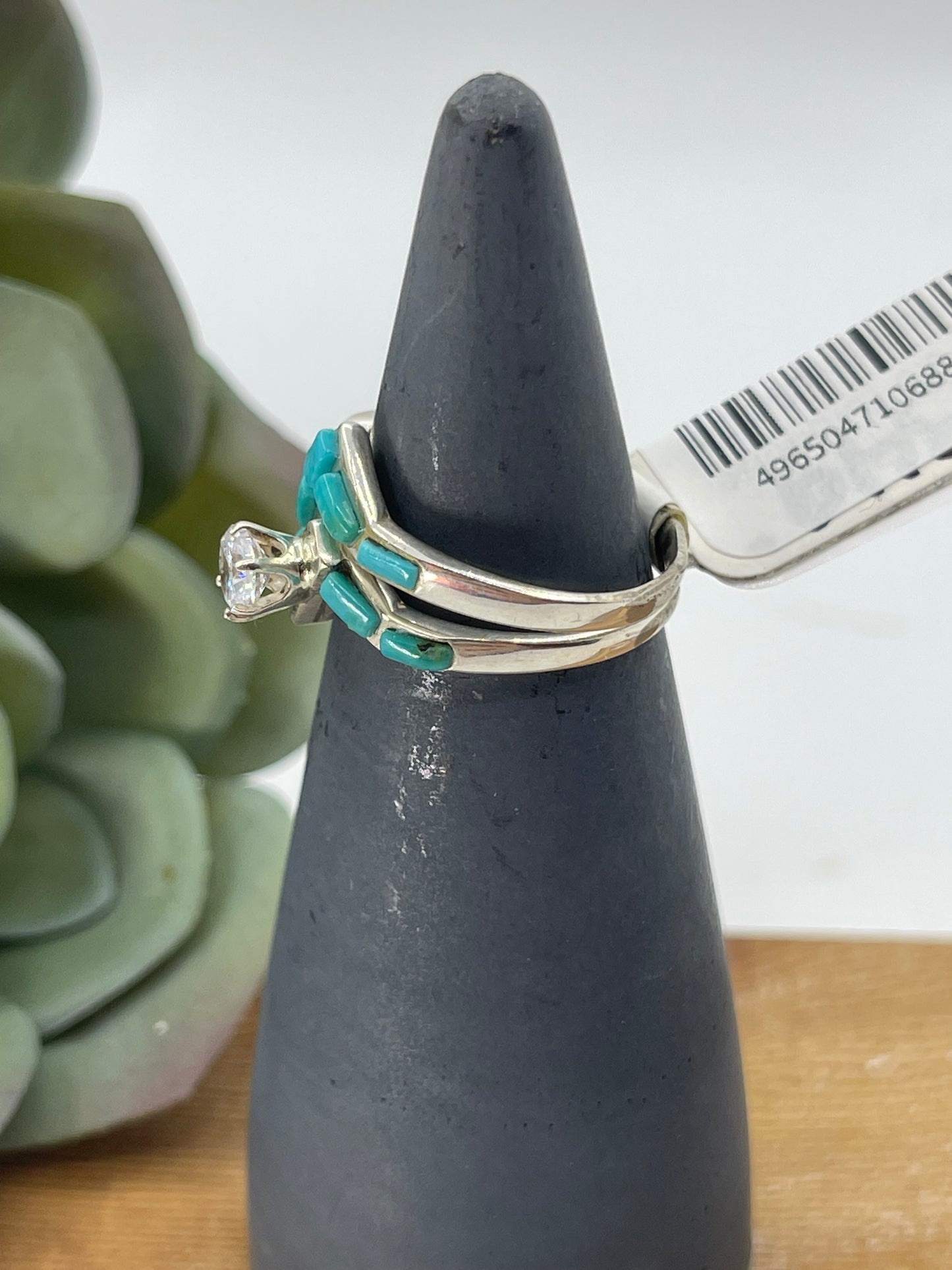 8.0 Turquoise Wedding Set by Darlene Noble, Navajo