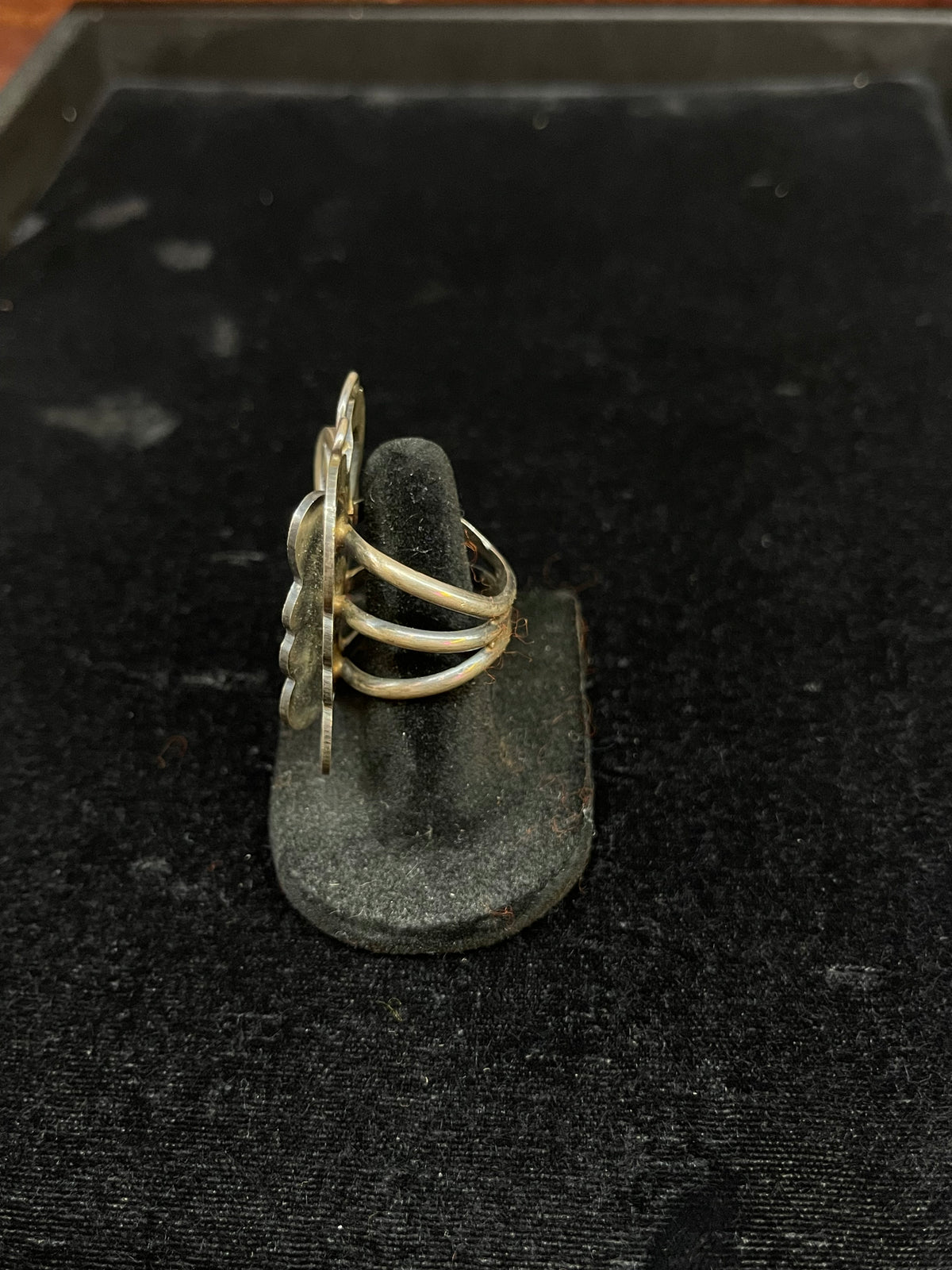7.0 or 8.0 Butterfly or Dragonfly Ring by Tim Yazzie, Navajo