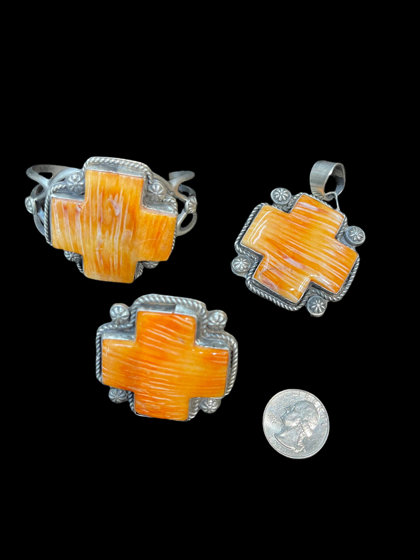 Orange Spiny Oyster 3pc set