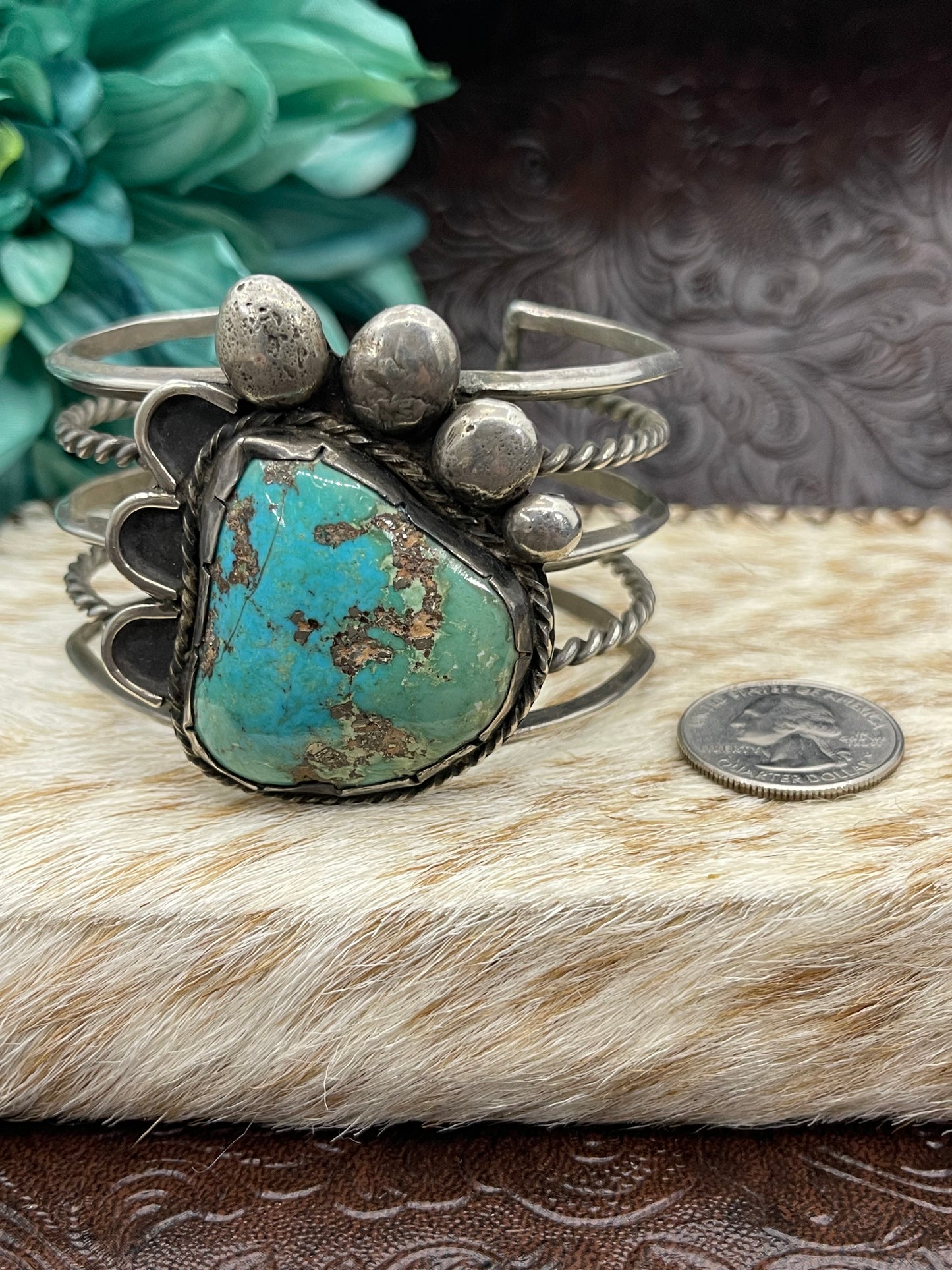 7" Vintage Turquoise Cuff