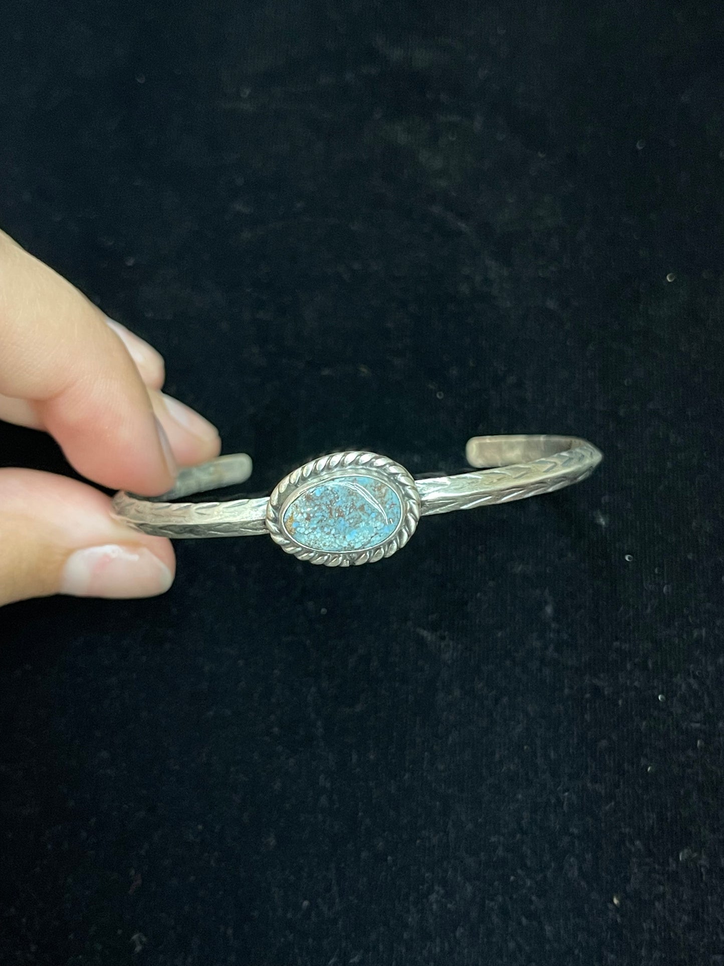 5 3/4"- 7 1/2" Golden Hills Turquoise Cuff