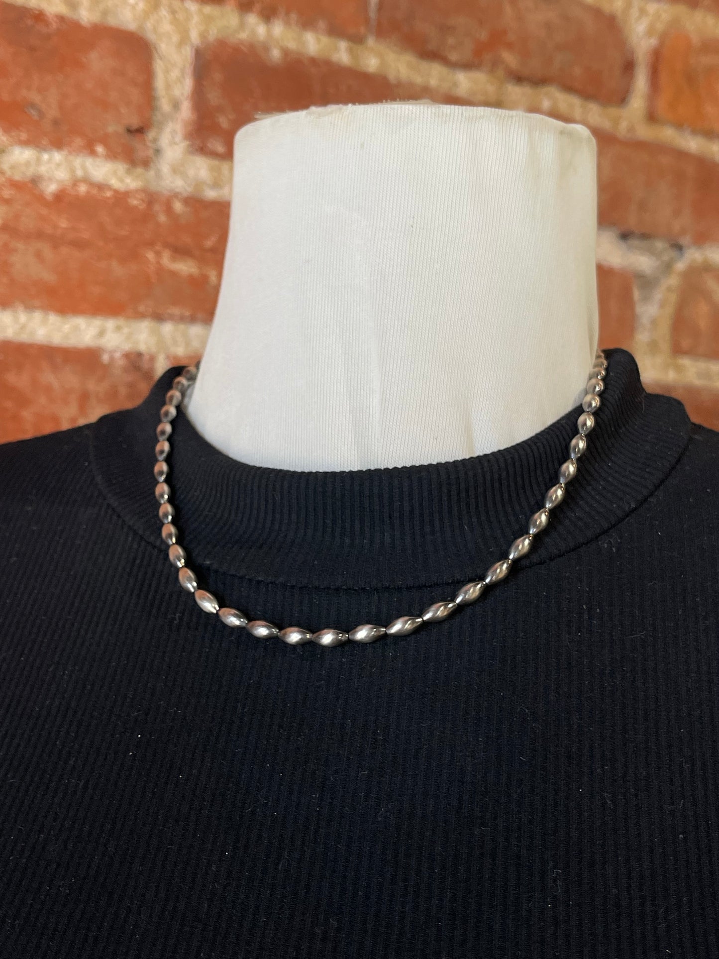 18" Torpedo Style Navajo Pearls Necklace