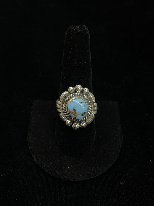 9.0 Golden Hills Turquoise Ring