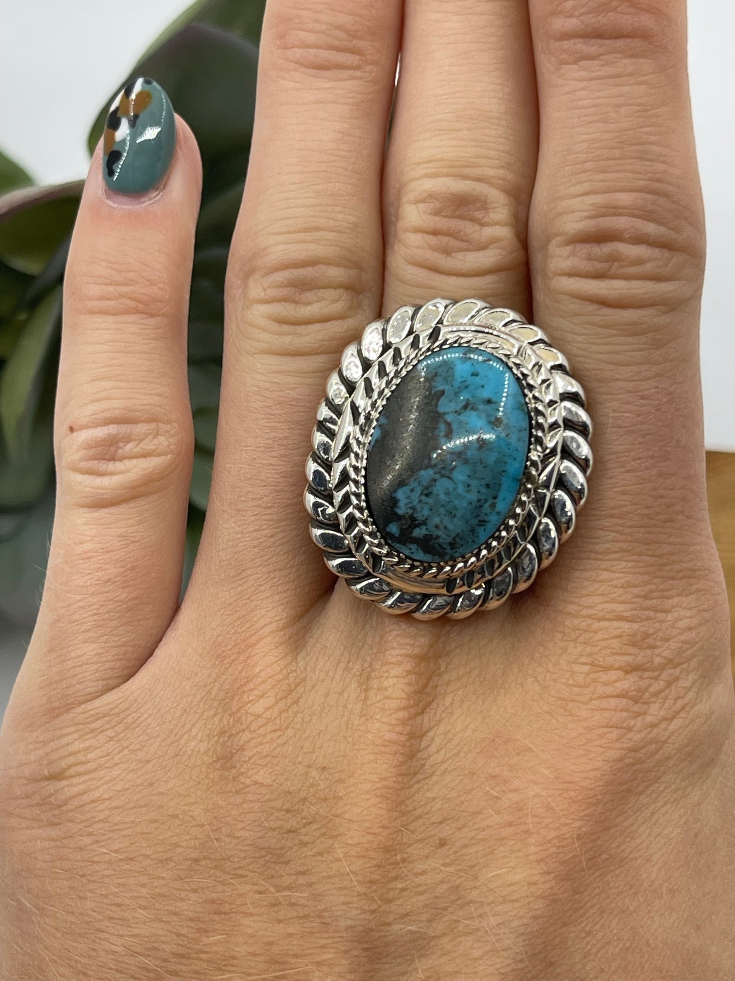 Size (9.0) Ring by Jerome Lee, Navajo
