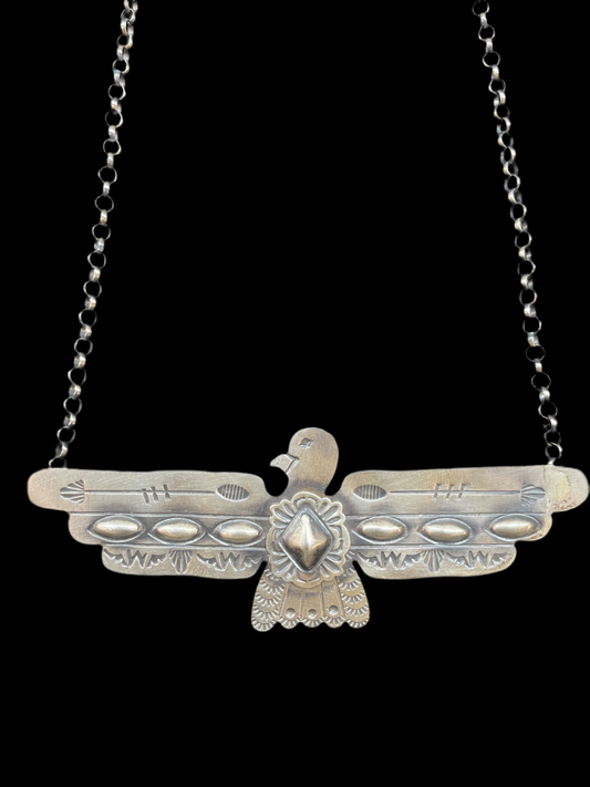 Thunderbird Necklace by Tim Yazzie, Navajo