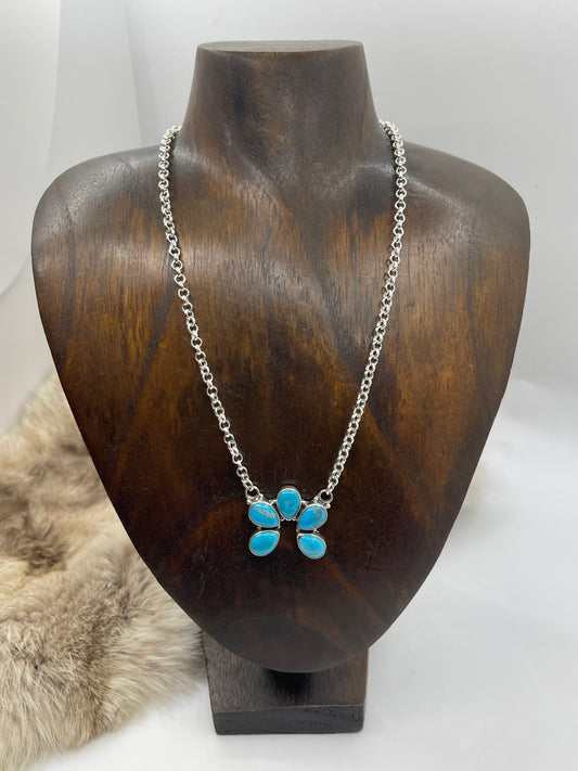 17" Kingman Turquoise Naja Neckalce