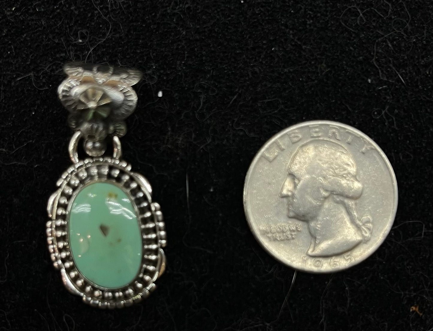 Turquoise Pendant with a 7mm Bale