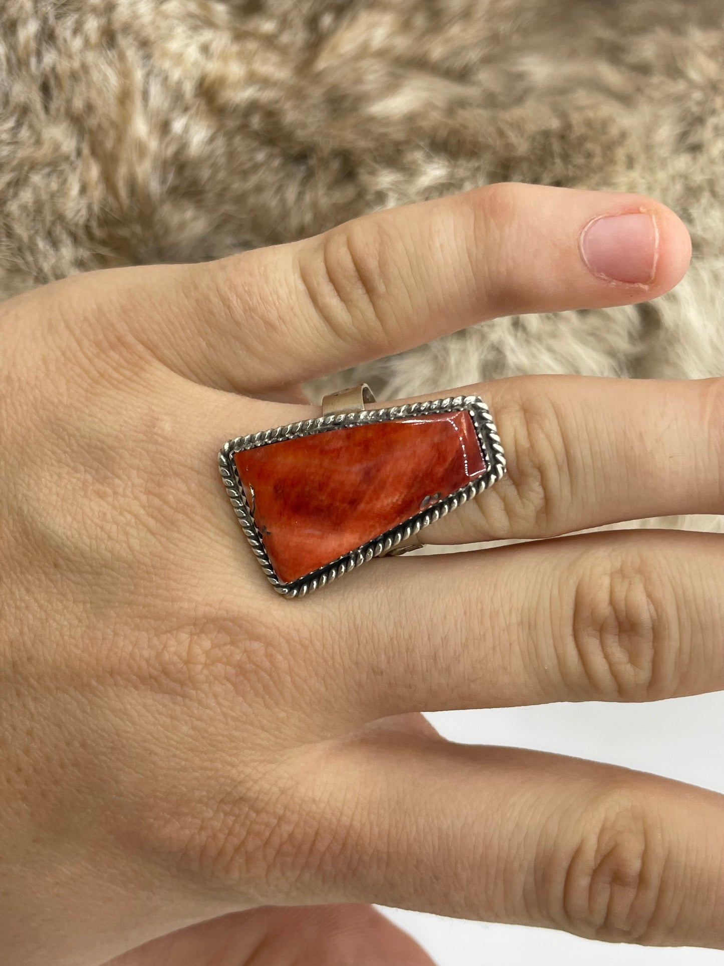 10.0 Spiny Oyster by Selina Warner, Navajo