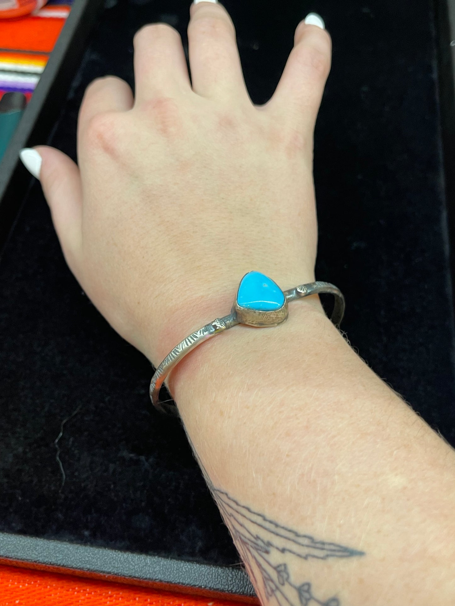 Turquoise Stone Cuff