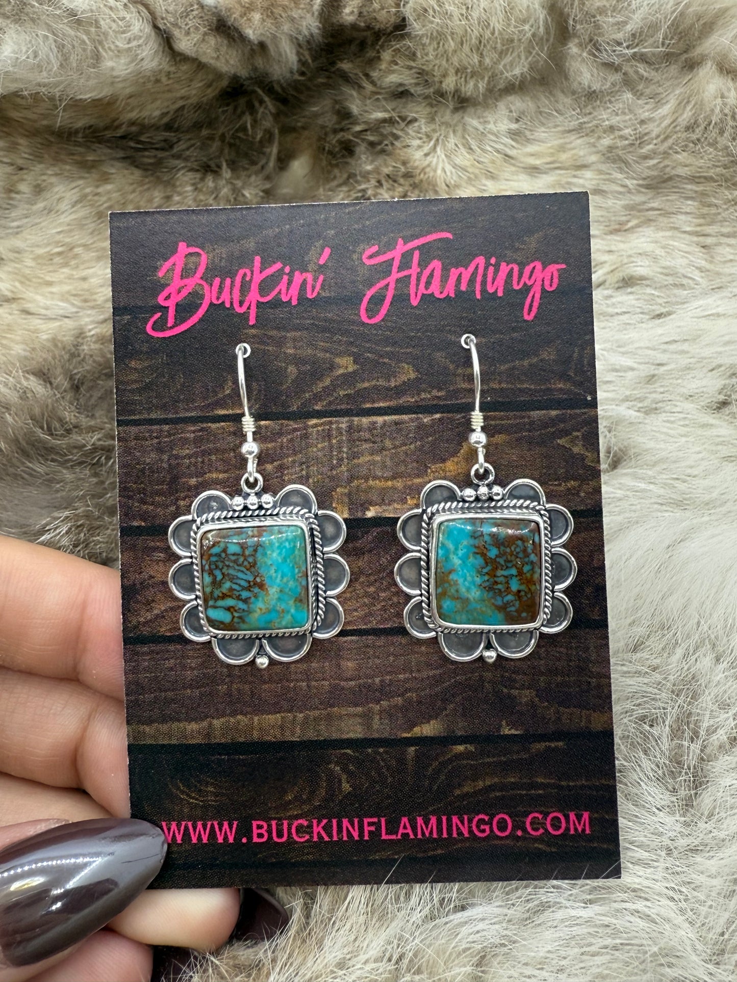 Royston Turquoise Dangle Earrings