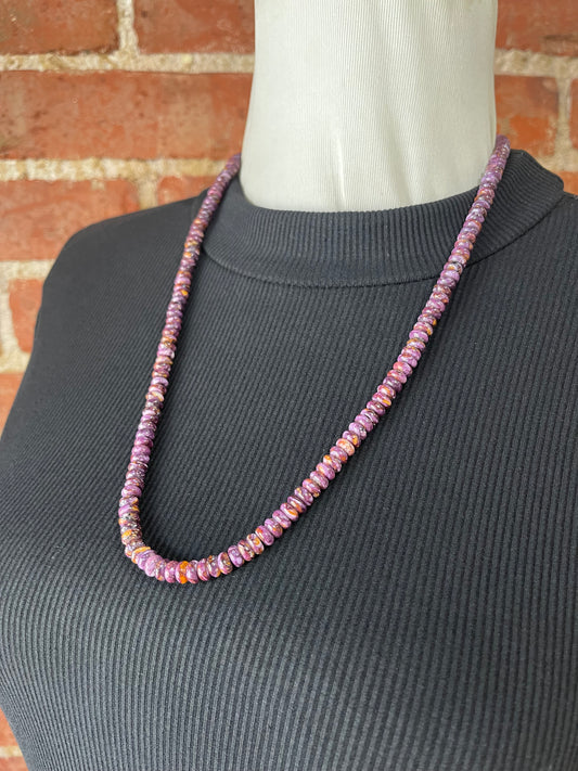 Purple Spiny Oyster Necklace