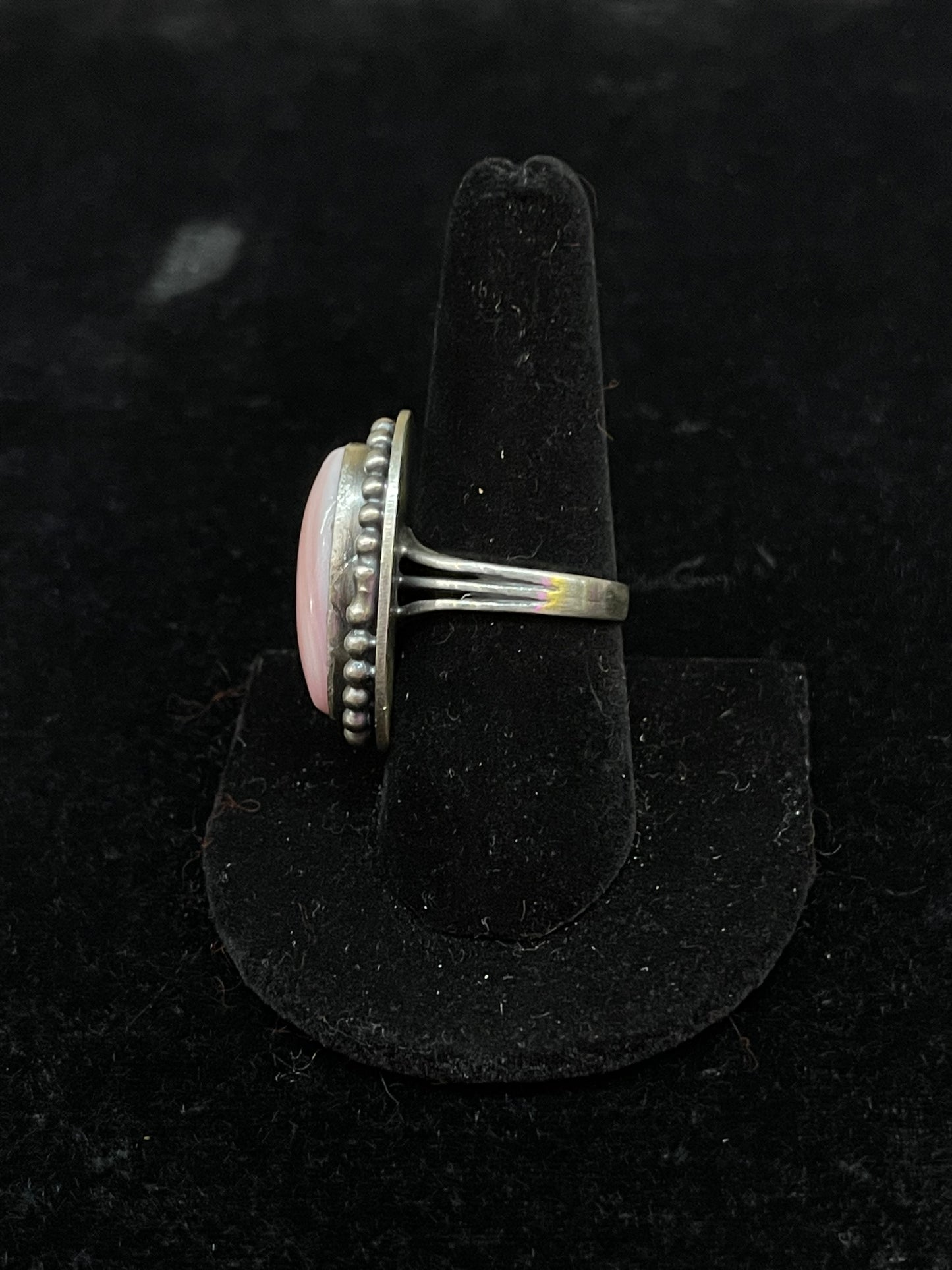 Pink Conch Shell Oval Ring