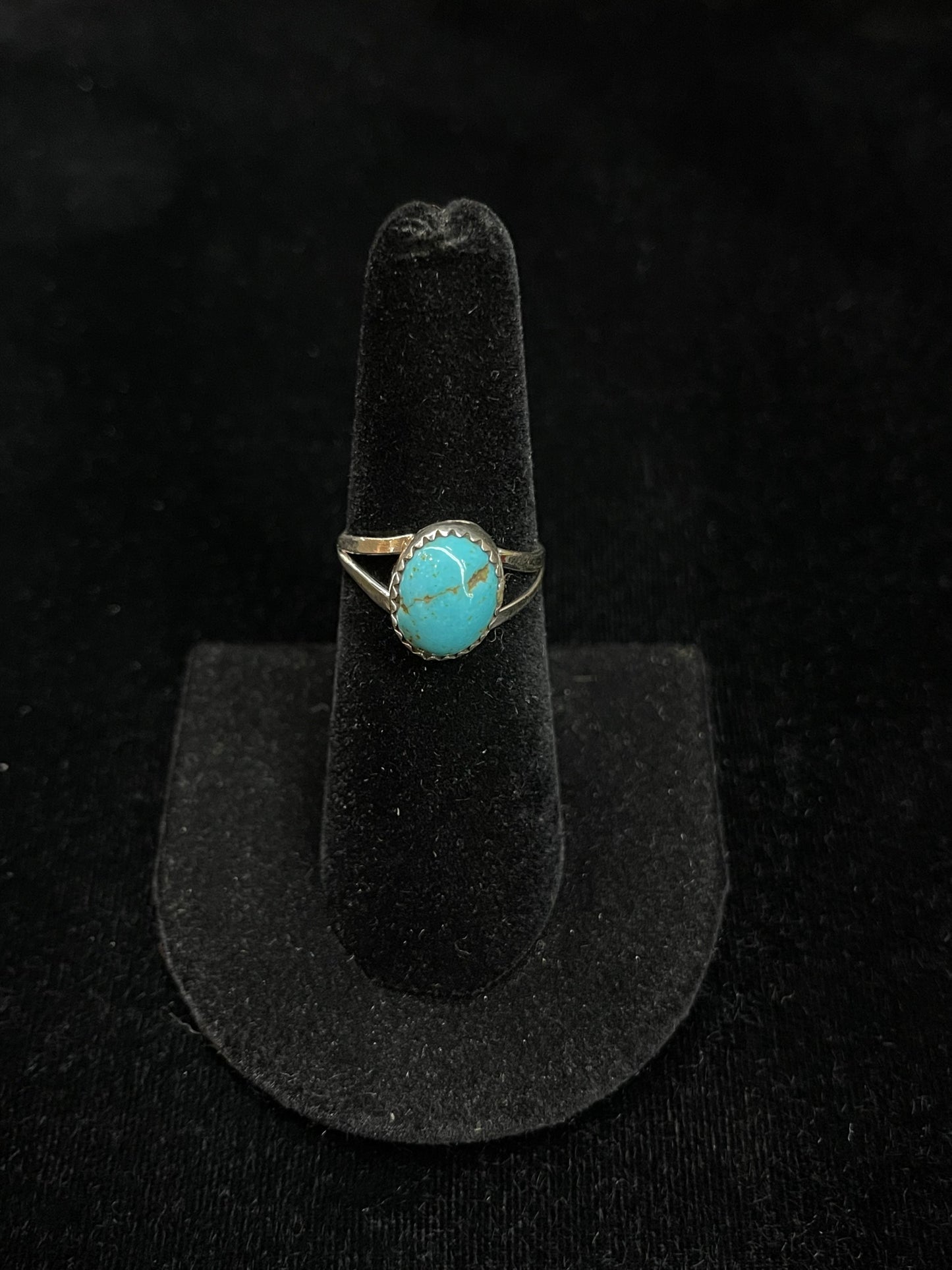 6.0 Turquoise Ring by Letricia Largo, Navajo