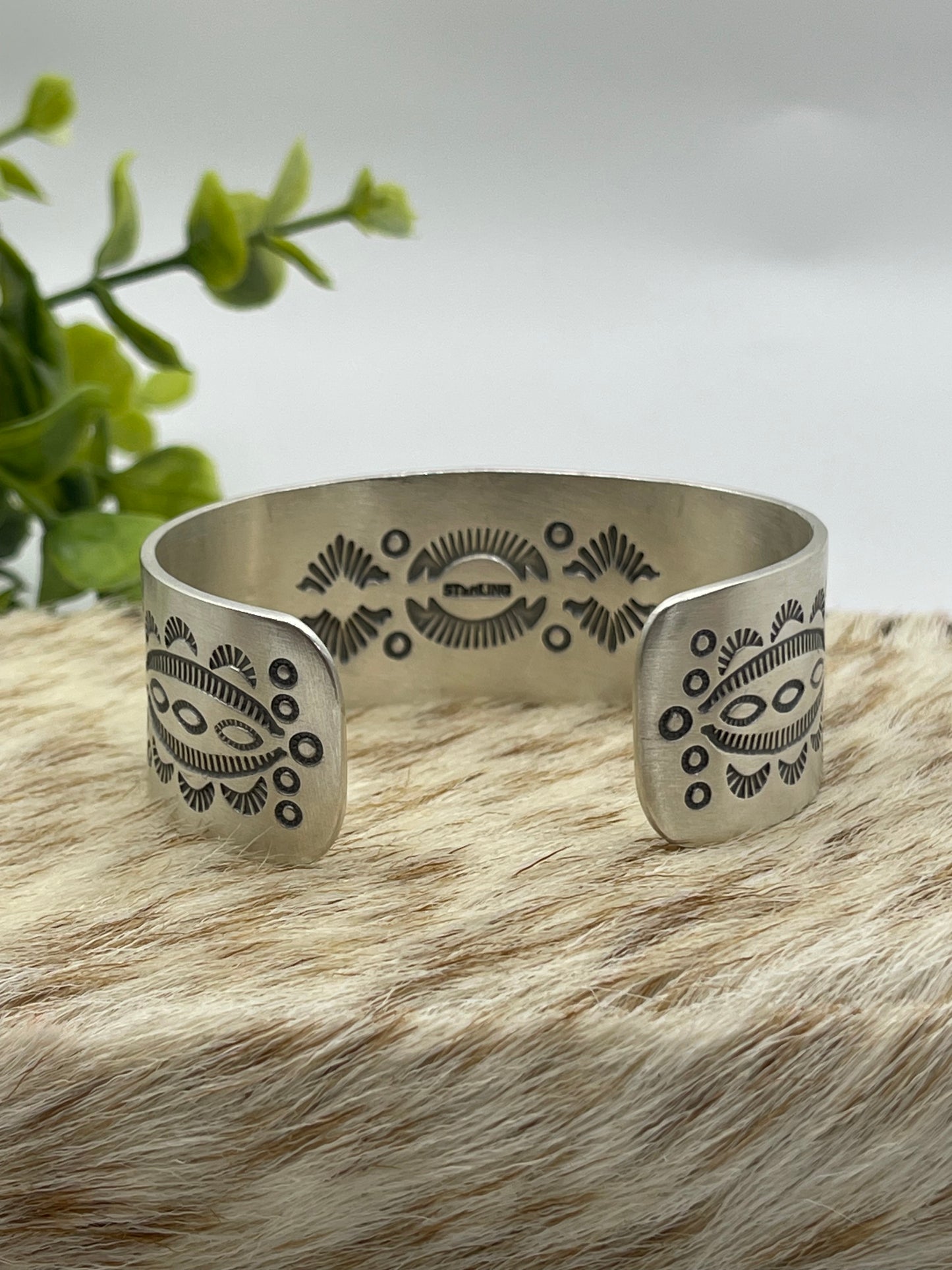 6" - 7.5" 3 Stone Sonoran Gold Turquoise Cuff