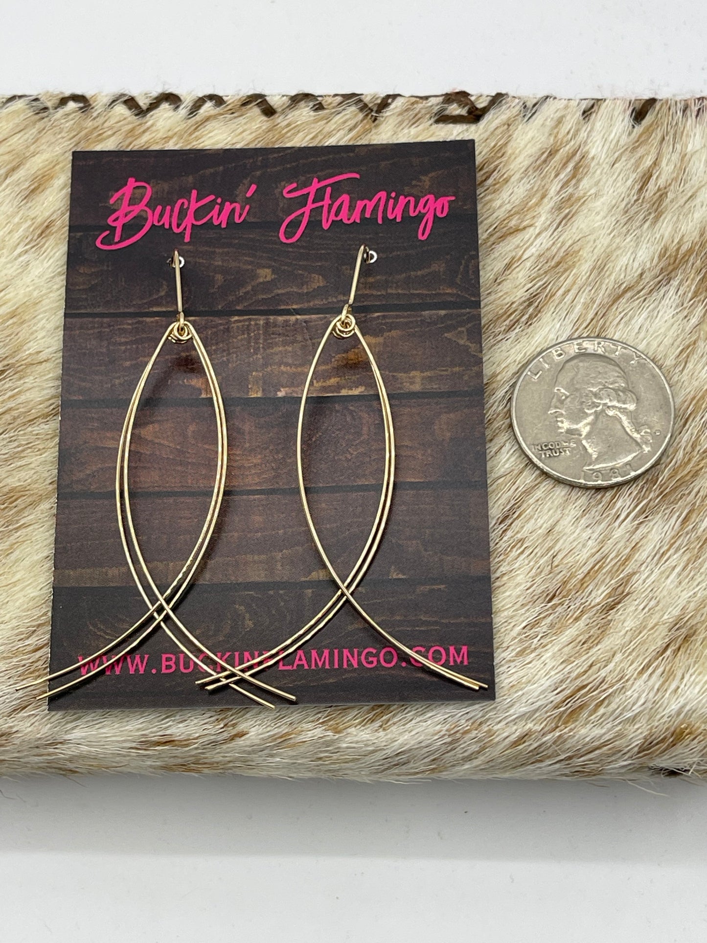 14K Gold Filled Fish Dangle Earrings