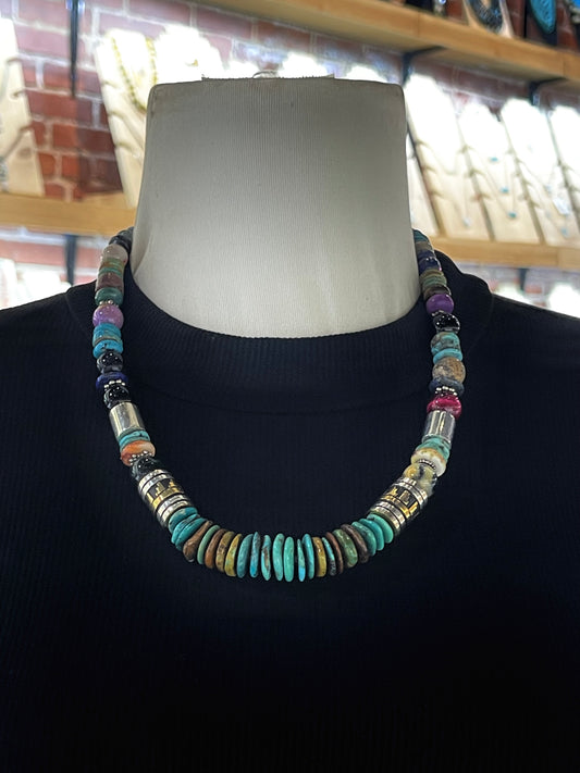 21" Multi Stone Necklace by Tommy & Rose Singer