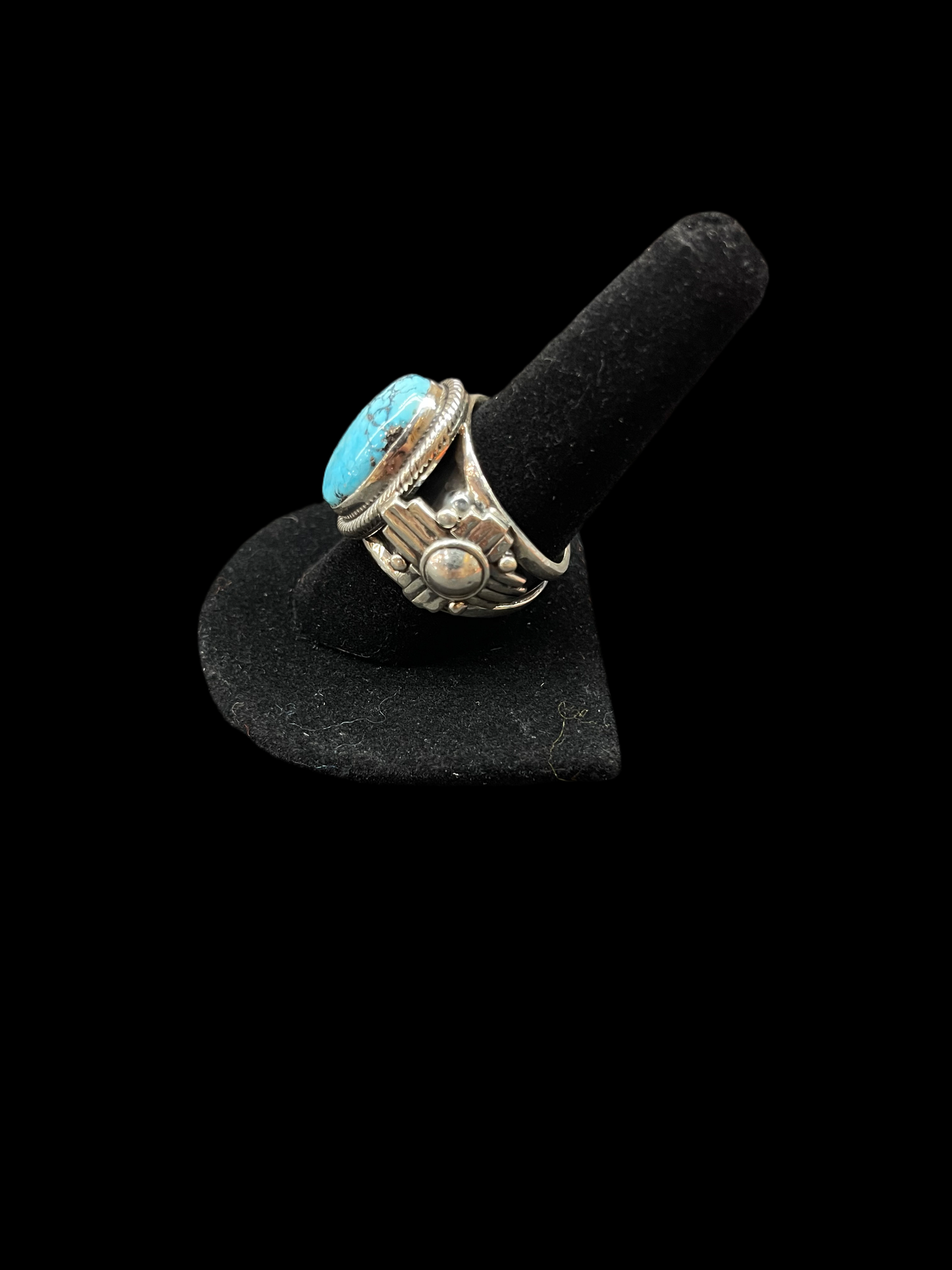 10.0 Golden Hills Turquoise Men's Ring By Zia