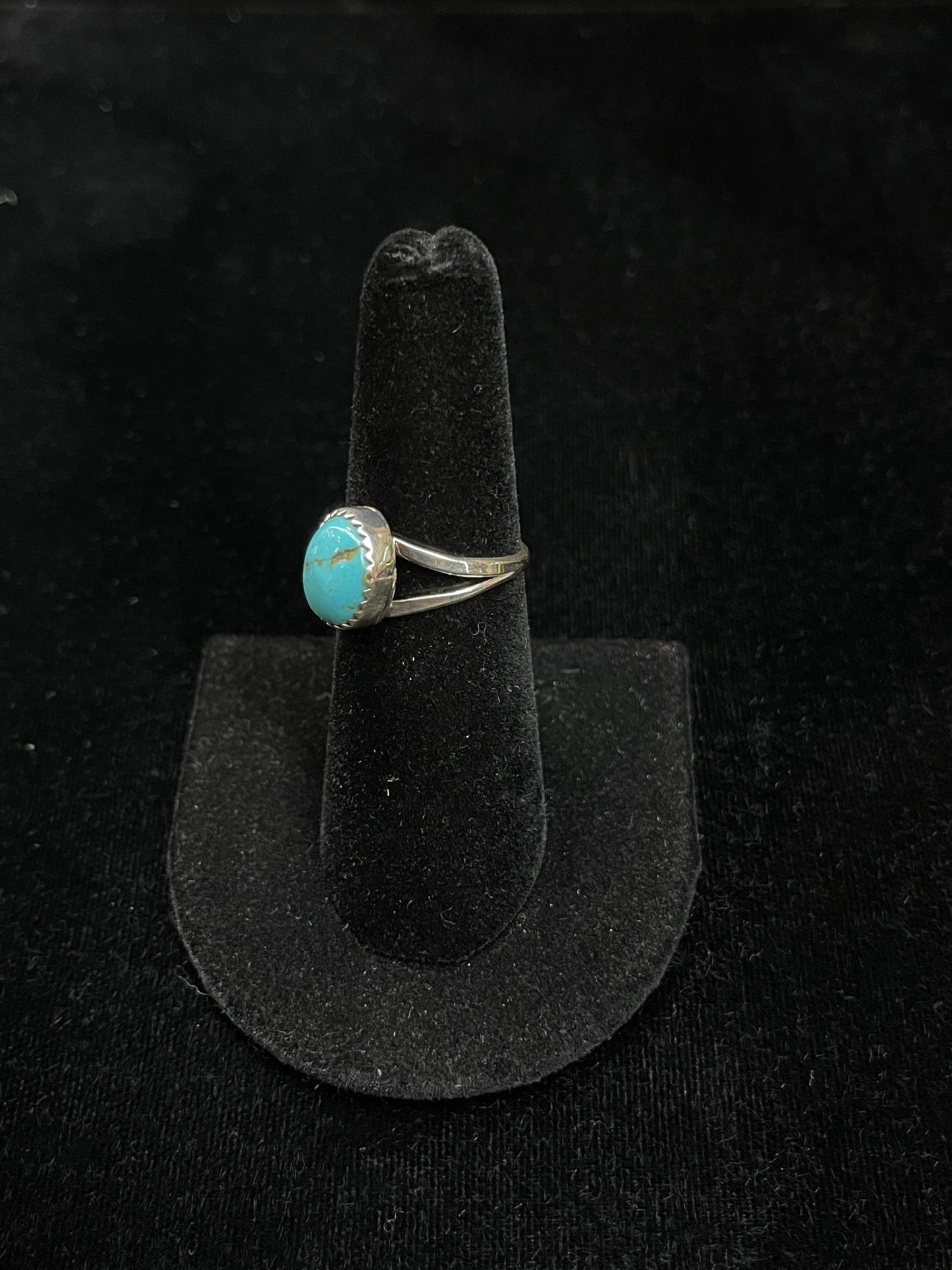 6.0 Turquoise Ring by Letricia Largo, Navajo