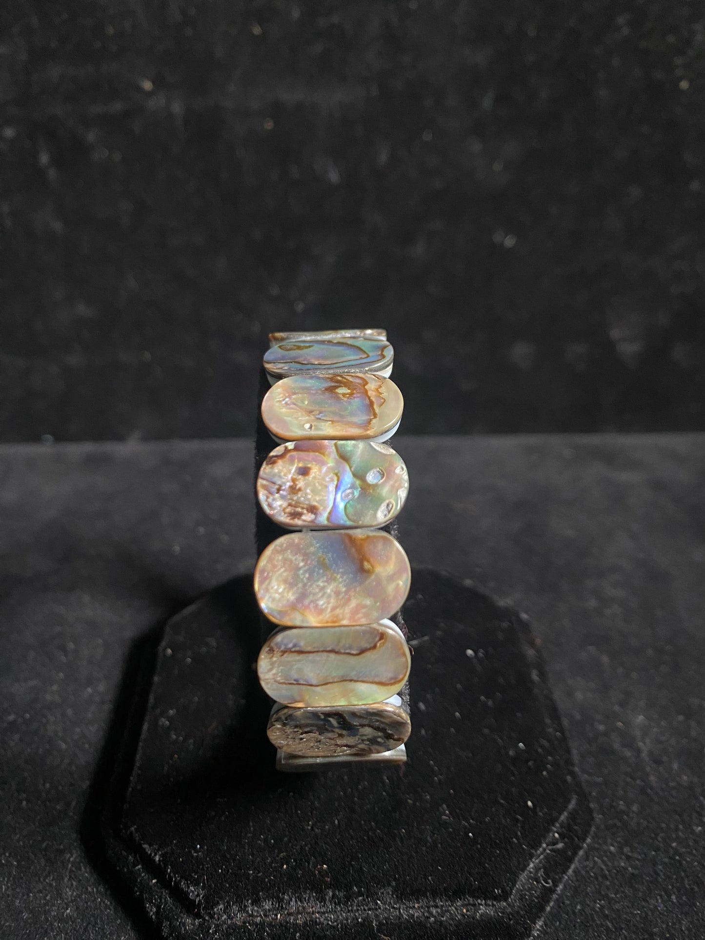 Abalone Shell Stretchy Bracelet by Jolene Bird