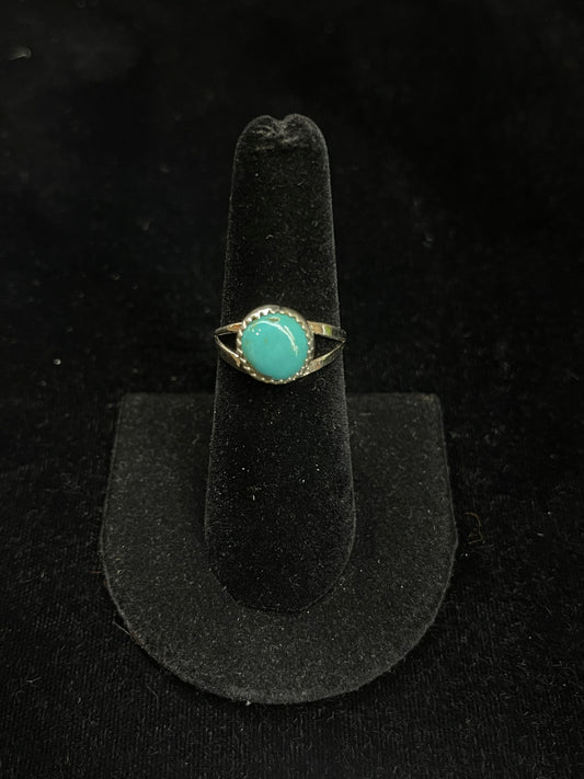 6.5 Turquoise Ring by Letricia Largo, Navajo