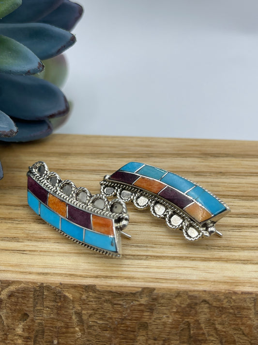 Ear Crawler Inlaid Earrings