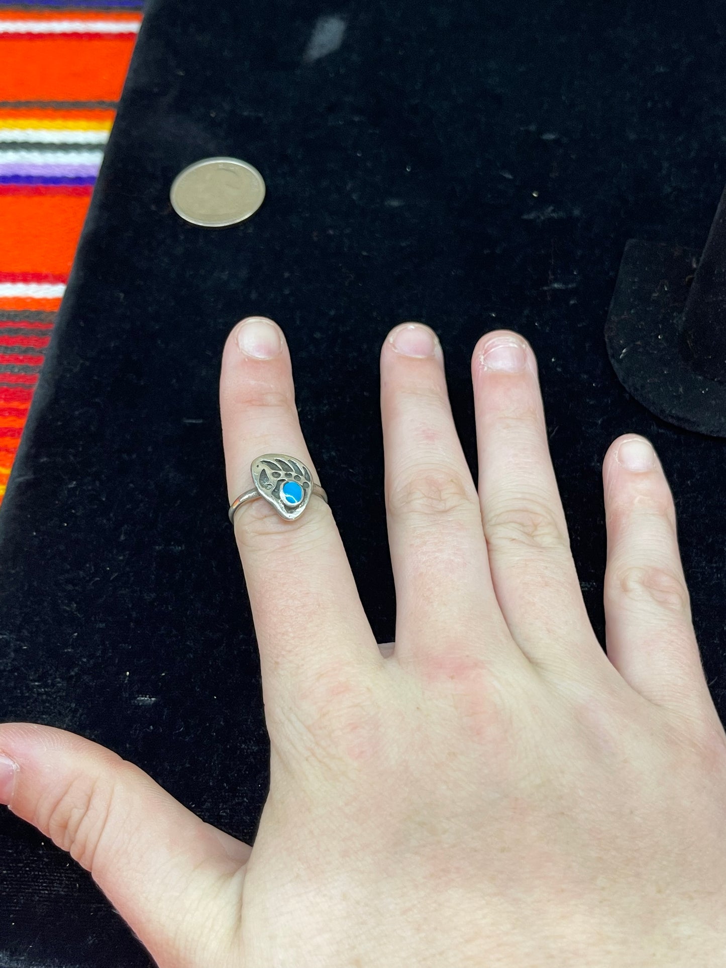 Vintage Bear Claw Turquoise Ring