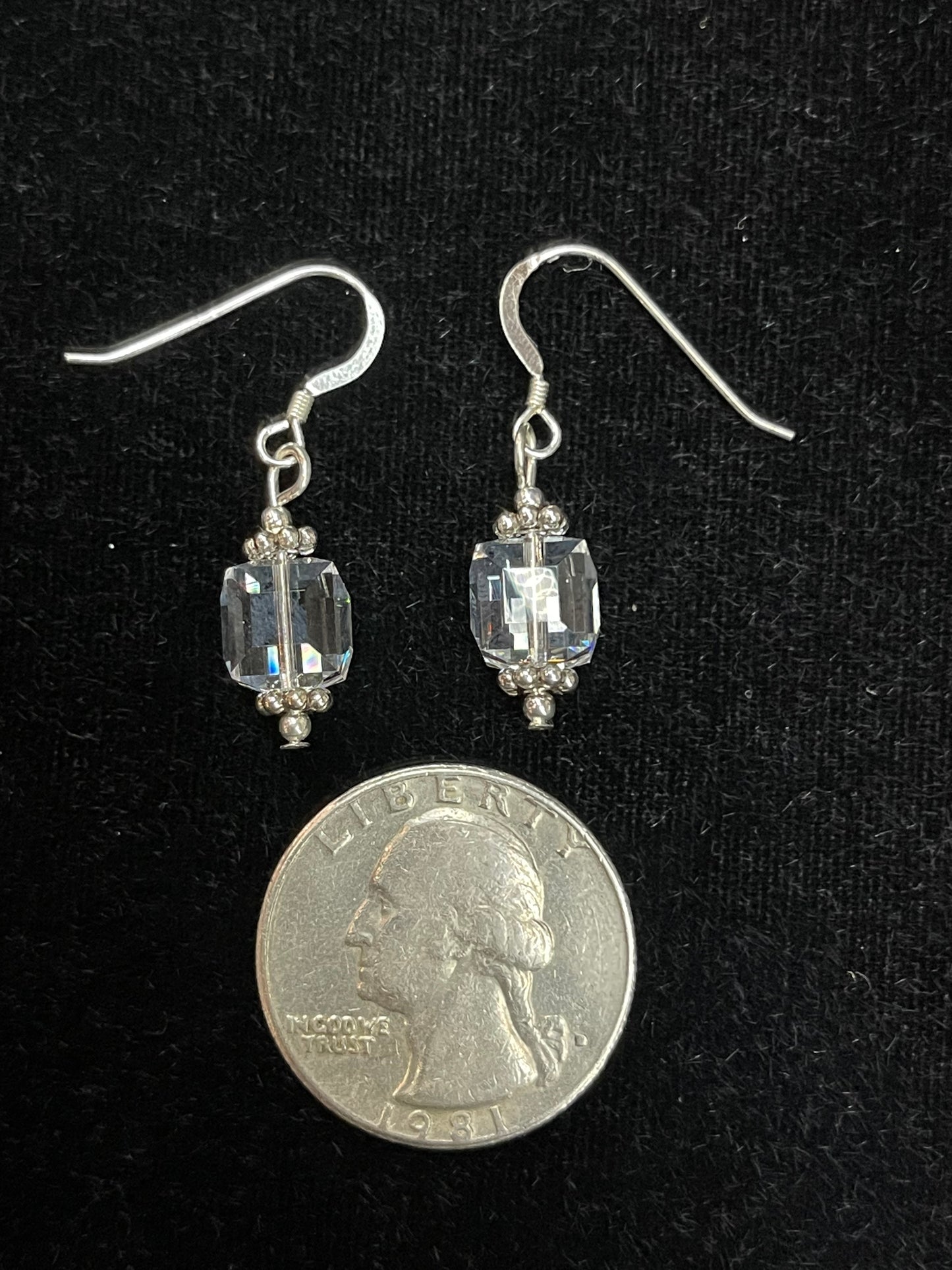 Dangle Earrings with Swarovski Crystals