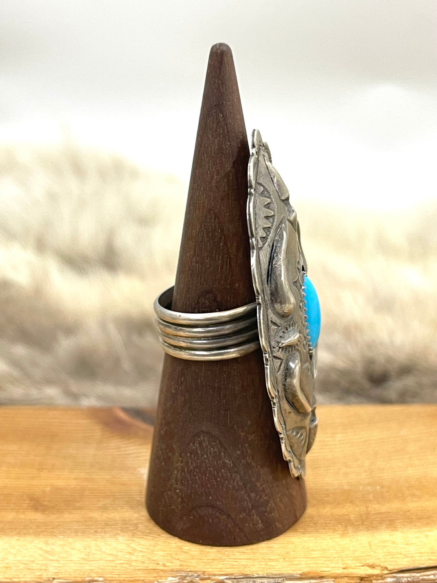 9.5 Shadow Box Concho Ring
