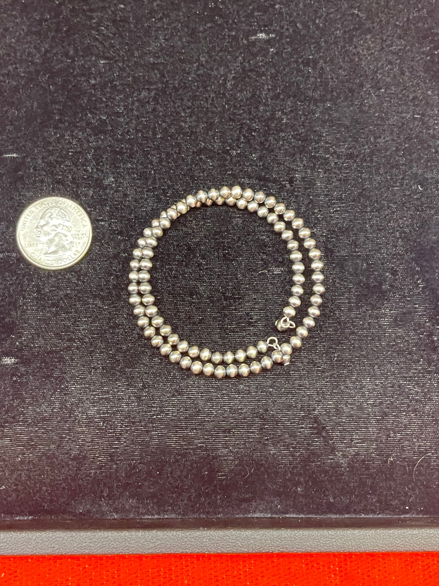 4mm Navajo Pearl Wire Choker