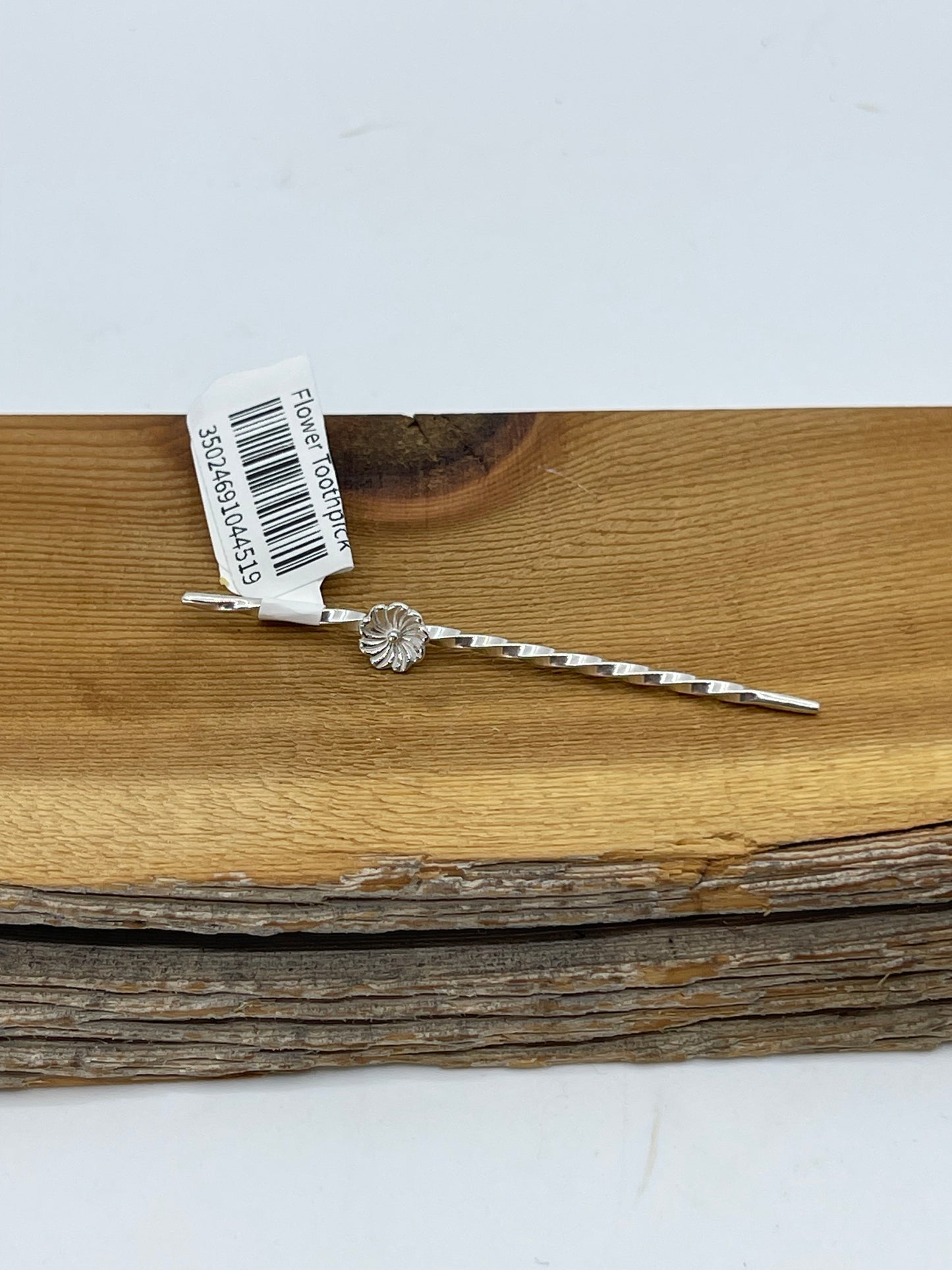 Sterling Silver Flower Toothpick