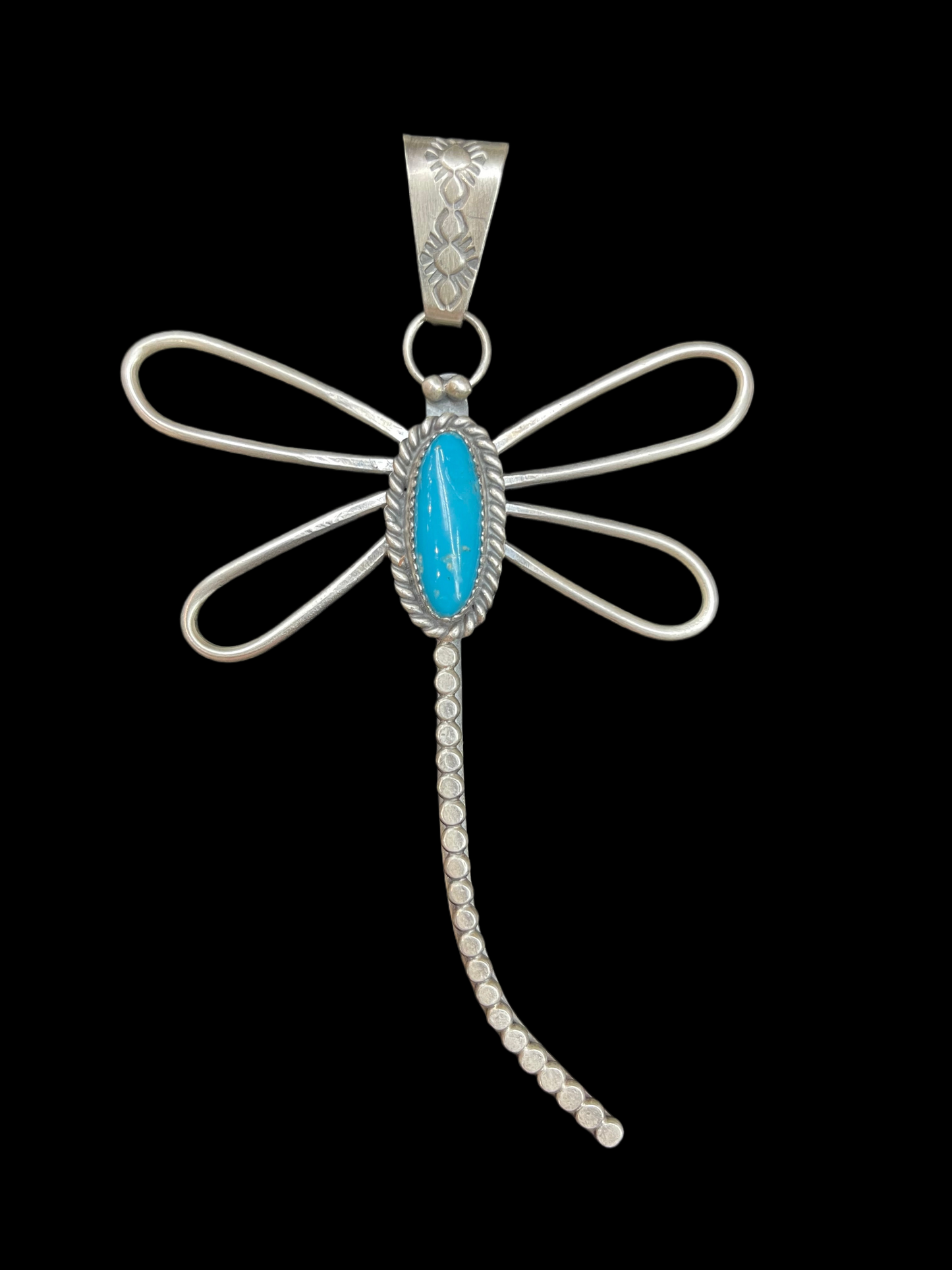 Sleeping Beauty Turquoise Dragonfly Pendants Navajo