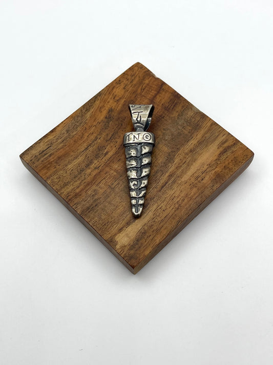 9.2mm Bale Rattlesnake Rattler Pendant by Bad Bronc