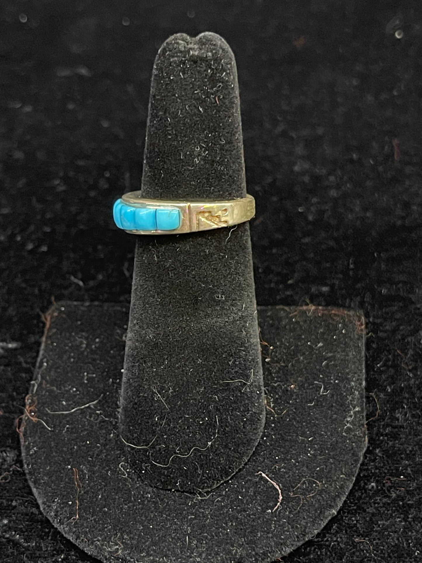 Cobblestone Turquoise Inlay Ring
