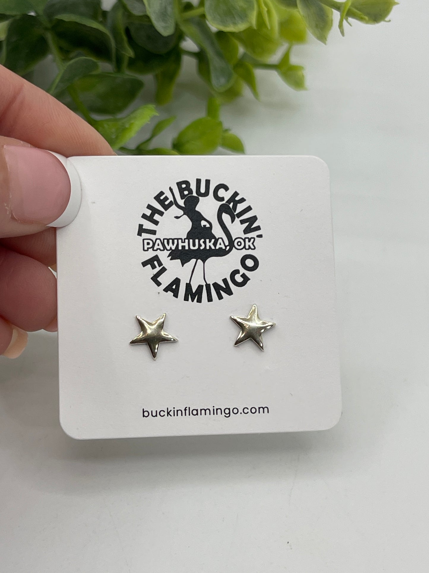 Dainty Sterling Silver Star Earrings