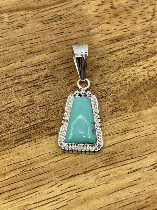 Turquoise Trapezoid Pendant