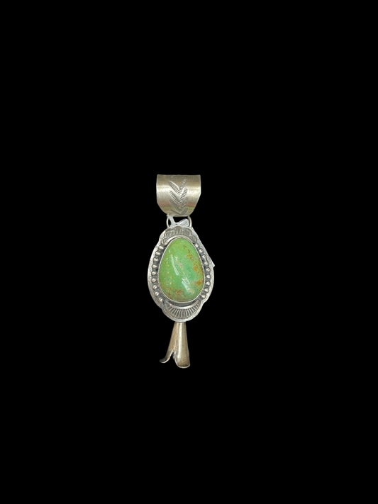Pixie Turquoise Squash Blossom Pendant by ZIA