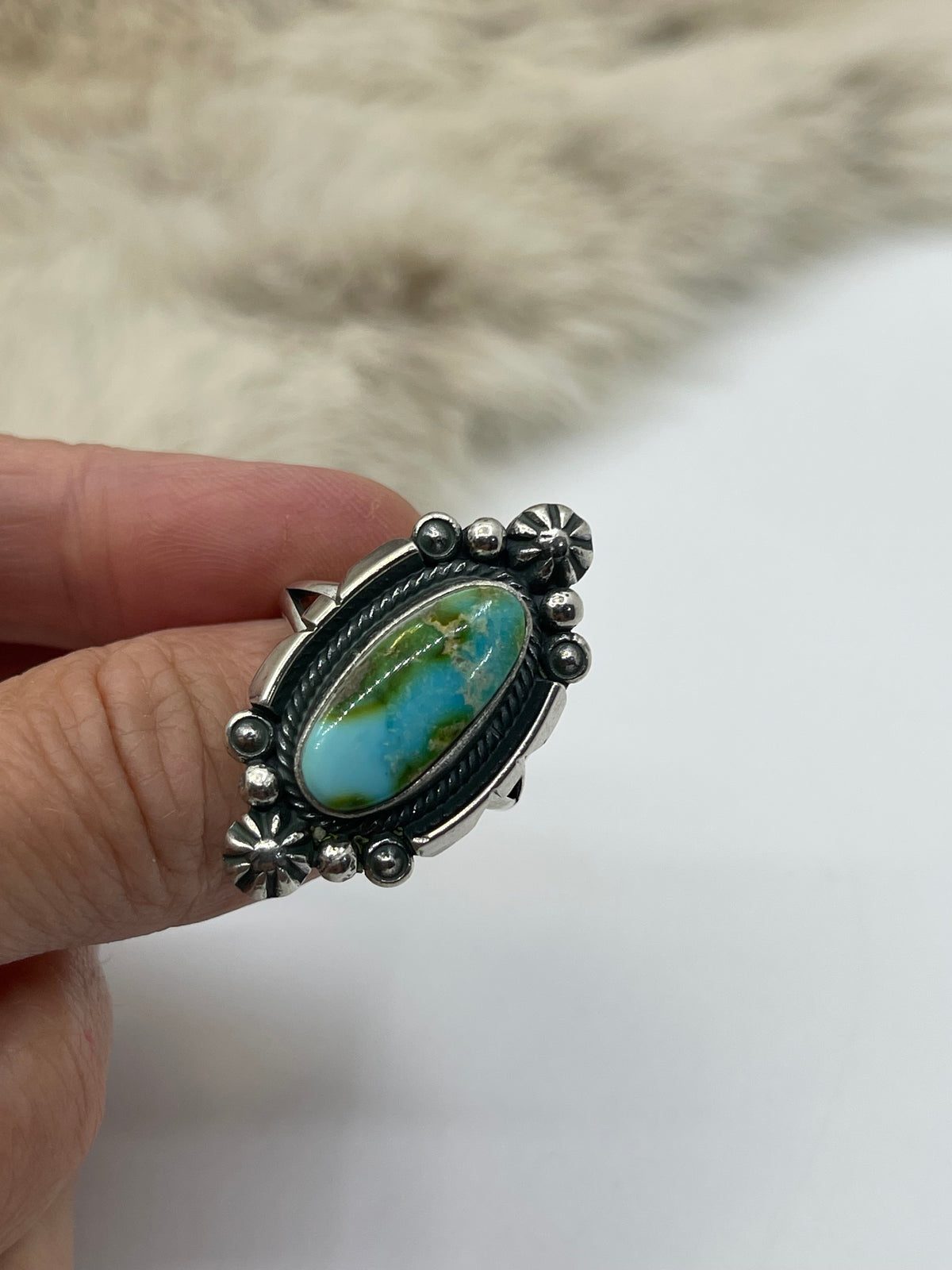 8.0 Sonoran Gold Turquoise by Marita Benally, Navajo