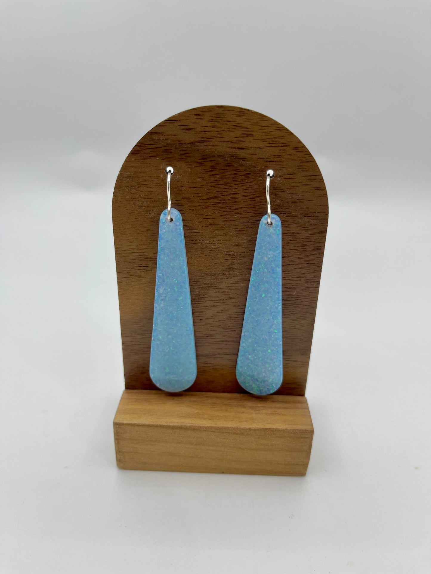 Opal Teardrop Slab Earrings