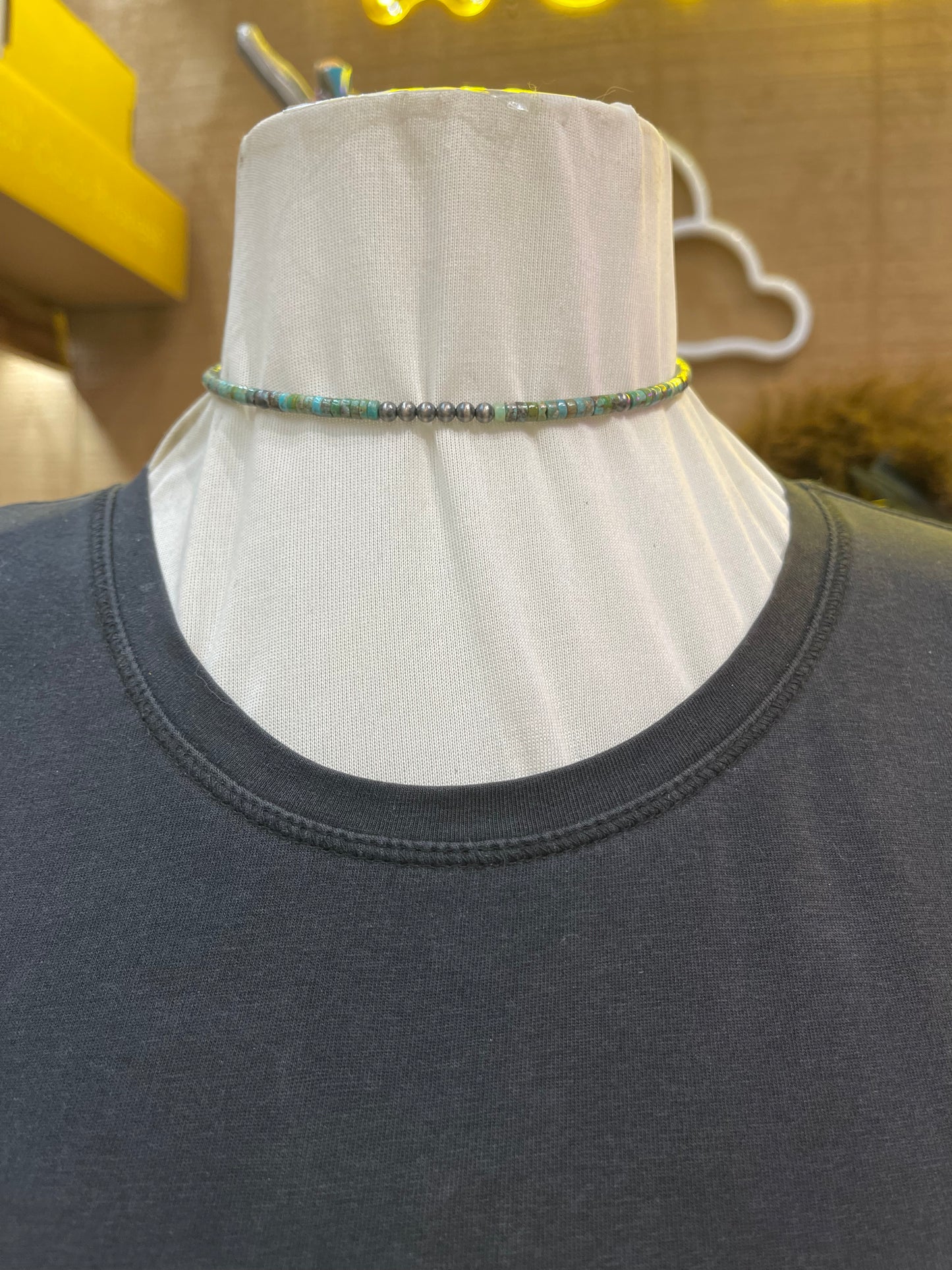 Turquoise Memory Wire Necklace