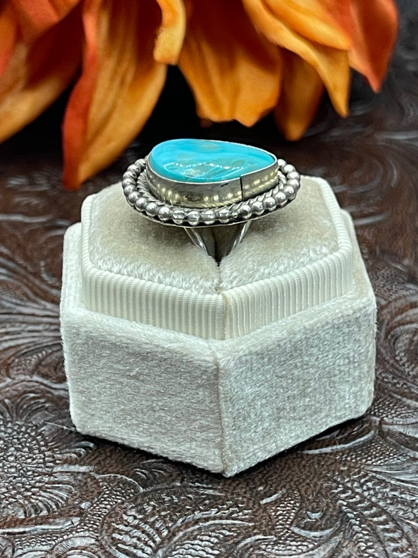 7.5 Kingman Turquoise Ring