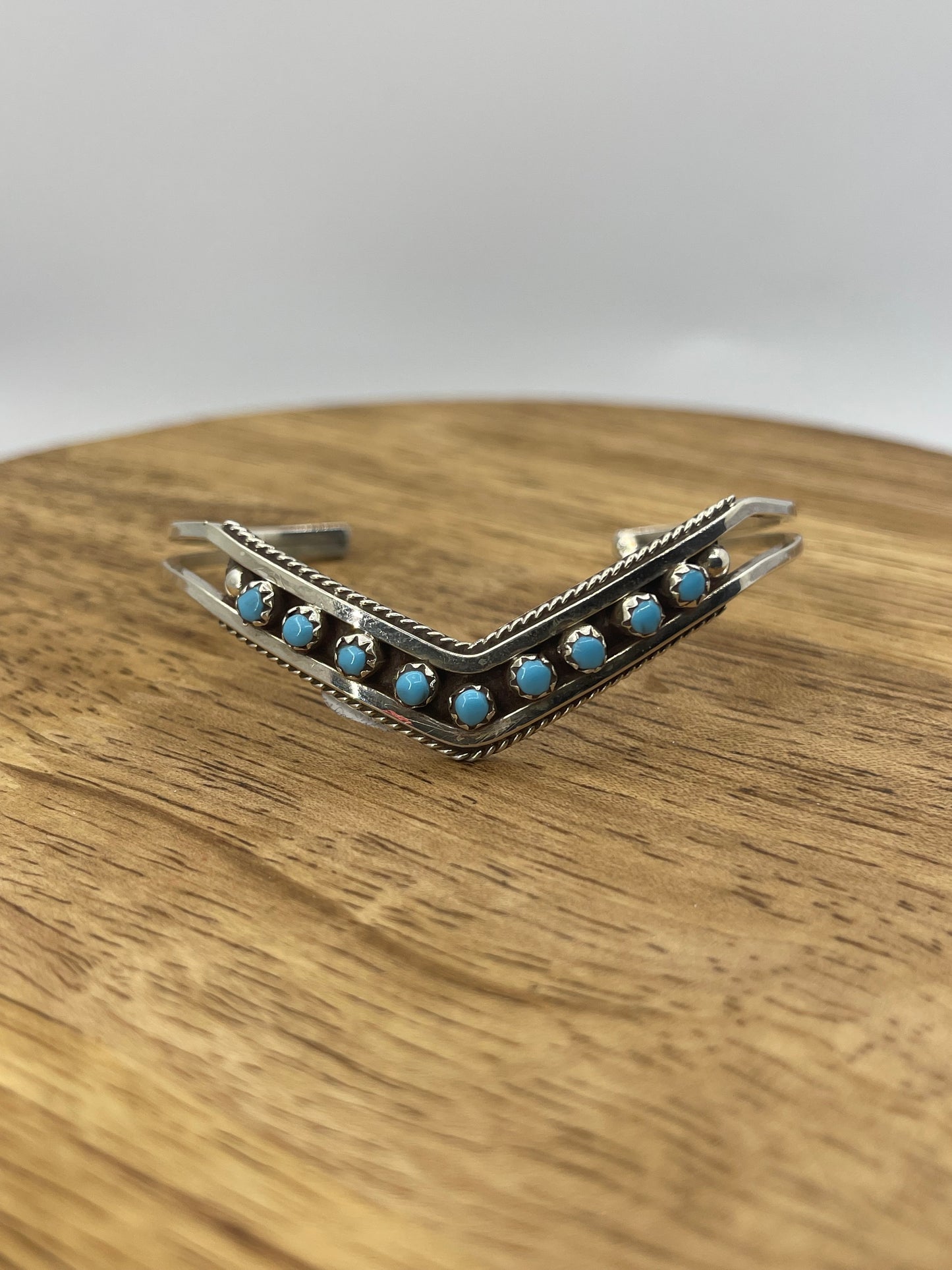 9 Stone Snake Eye Chevron Cuff by Suzie Livingston