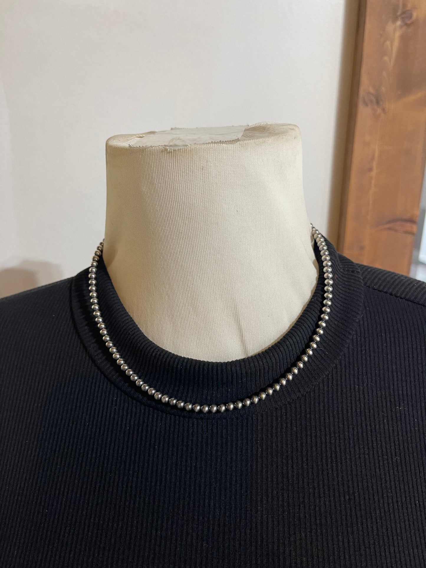 17'' 4mm Navajo Style Pearls